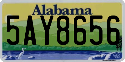 AL license plate 5AY8656