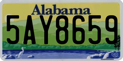 AL license plate 5AY8659