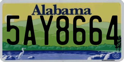 AL license plate 5AY8664