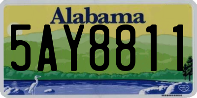 AL license plate 5AY8811