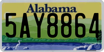 AL license plate 5AY8864