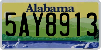 AL license plate 5AY8913