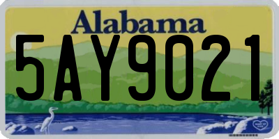 AL license plate 5AY9021