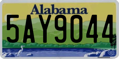 AL license plate 5AY9044