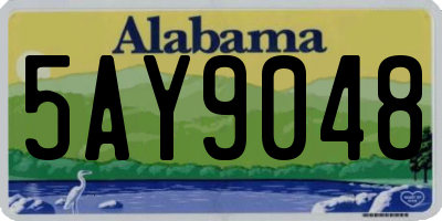 AL license plate 5AY9048