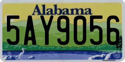 AL license plate 5AY9056