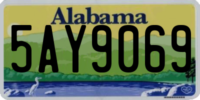 AL license plate 5AY9069