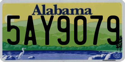 AL license plate 5AY9079