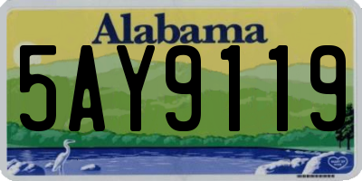 AL license plate 5AY9119