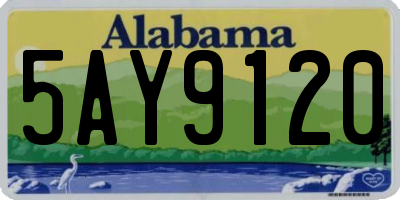 AL license plate 5AY9120