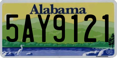 AL license plate 5AY9121