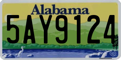 AL license plate 5AY9124