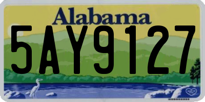 AL license plate 5AY9127