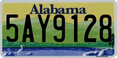 AL license plate 5AY9128