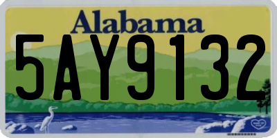 AL license plate 5AY9132
