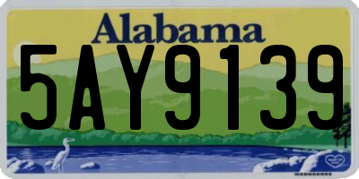 AL license plate 5AY9139
