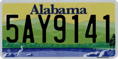 AL license plate 5AY9141