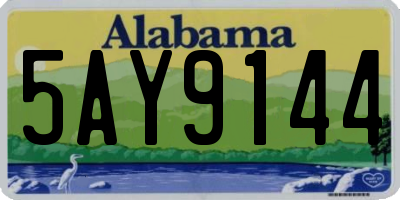 AL license plate 5AY9144