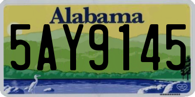 AL license plate 5AY9145