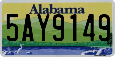 AL license plate 5AY9149