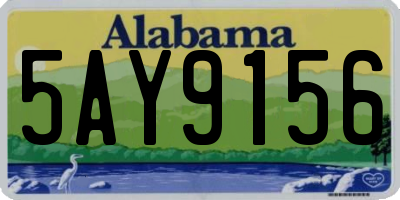 AL license plate 5AY9156