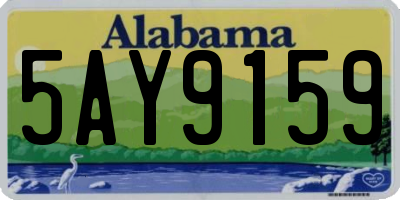 AL license plate 5AY9159