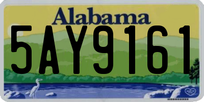 AL license plate 5AY9161