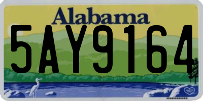 AL license plate 5AY9164