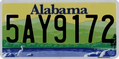 AL license plate 5AY9172