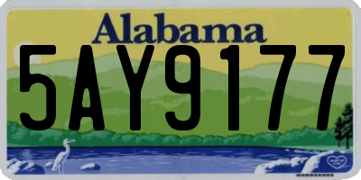 AL license plate 5AY9177