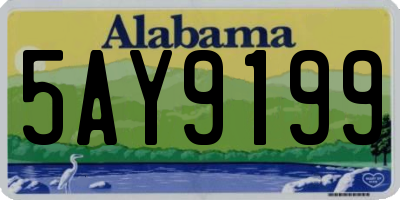 AL license plate 5AY9199