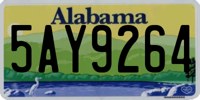 AL license plate 5AY9264