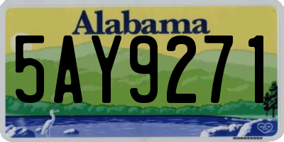 AL license plate 5AY9271