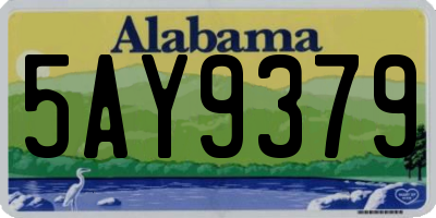 AL license plate 5AY9379