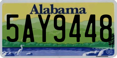 AL license plate 5AY9448