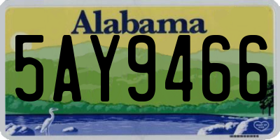 AL license plate 5AY9466