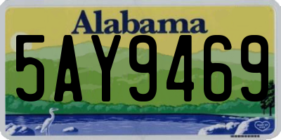 AL license plate 5AY9469