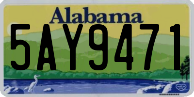 AL license plate 5AY9471