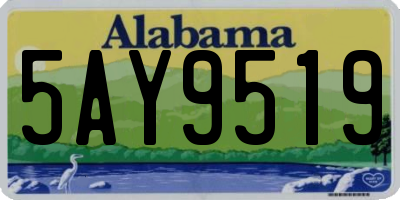 AL license plate 5AY9519