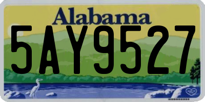 AL license plate 5AY9527