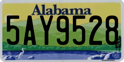 AL license plate 5AY9528