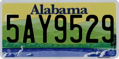 AL license plate 5AY9529