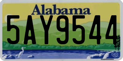 AL license plate 5AY9544