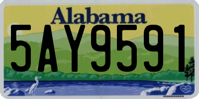 AL license plate 5AY9591