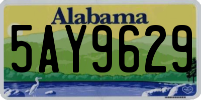 AL license plate 5AY9629