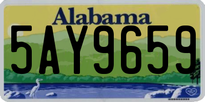 AL license plate 5AY9659