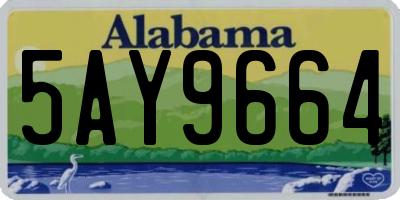AL license plate 5AY9664