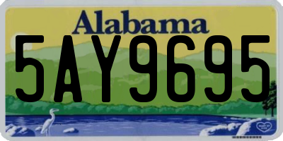 AL license plate 5AY9695