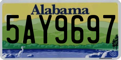 AL license plate 5AY9697