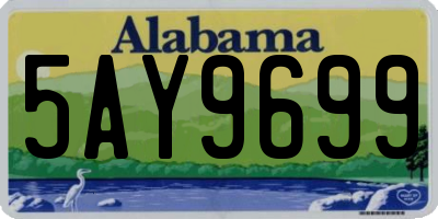 AL license plate 5AY9699